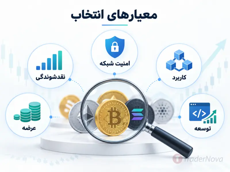 بهترین ارز دیجیتال 2026 را با چه معیارهایی انتخاب کنیم؟